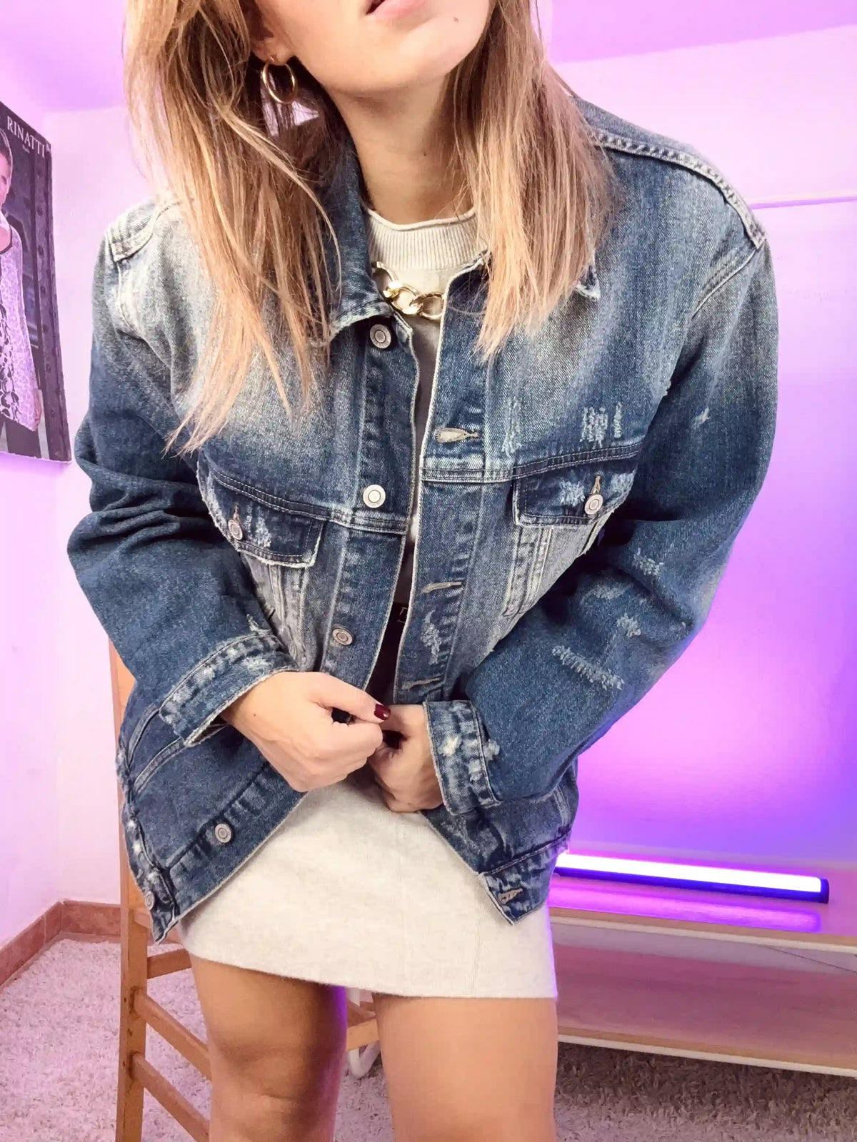Giubbino Jeans Heart